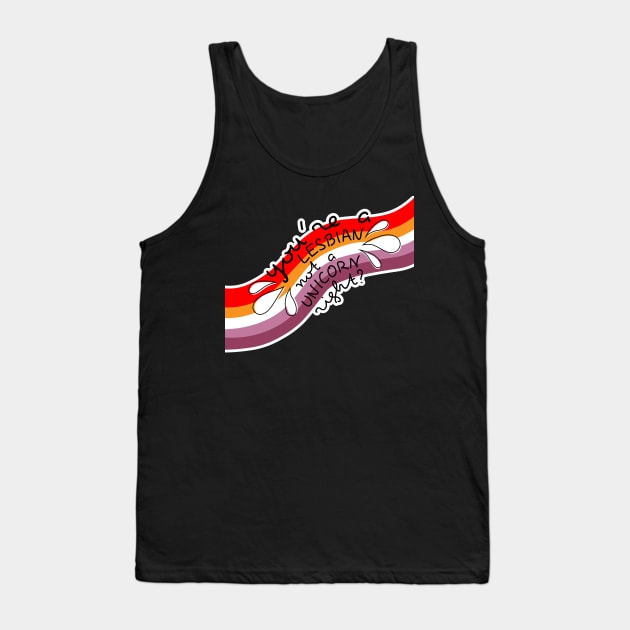 "You're a lesbian not a unicorn right?" Tank Top by EEJimenez